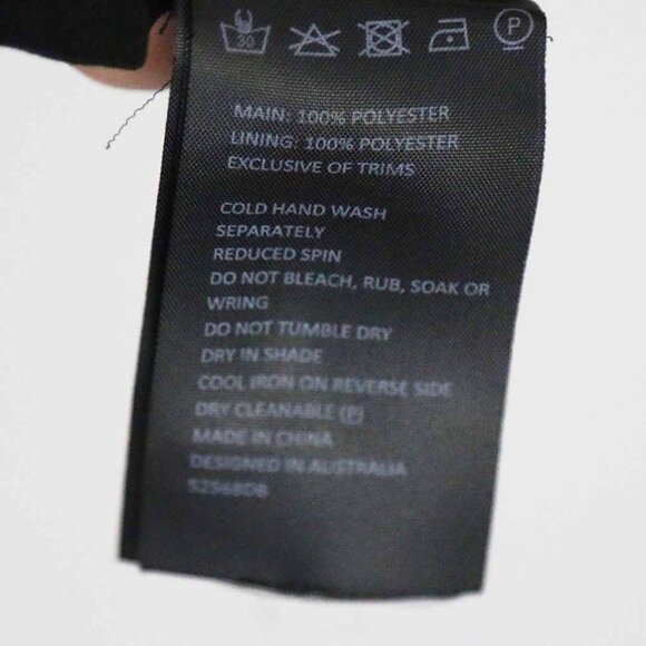 Bardot Emily Frill Maxi Dress with Ruffle Overlay 4 XS Black Dark Romantic $129 - Picture 12 of 16